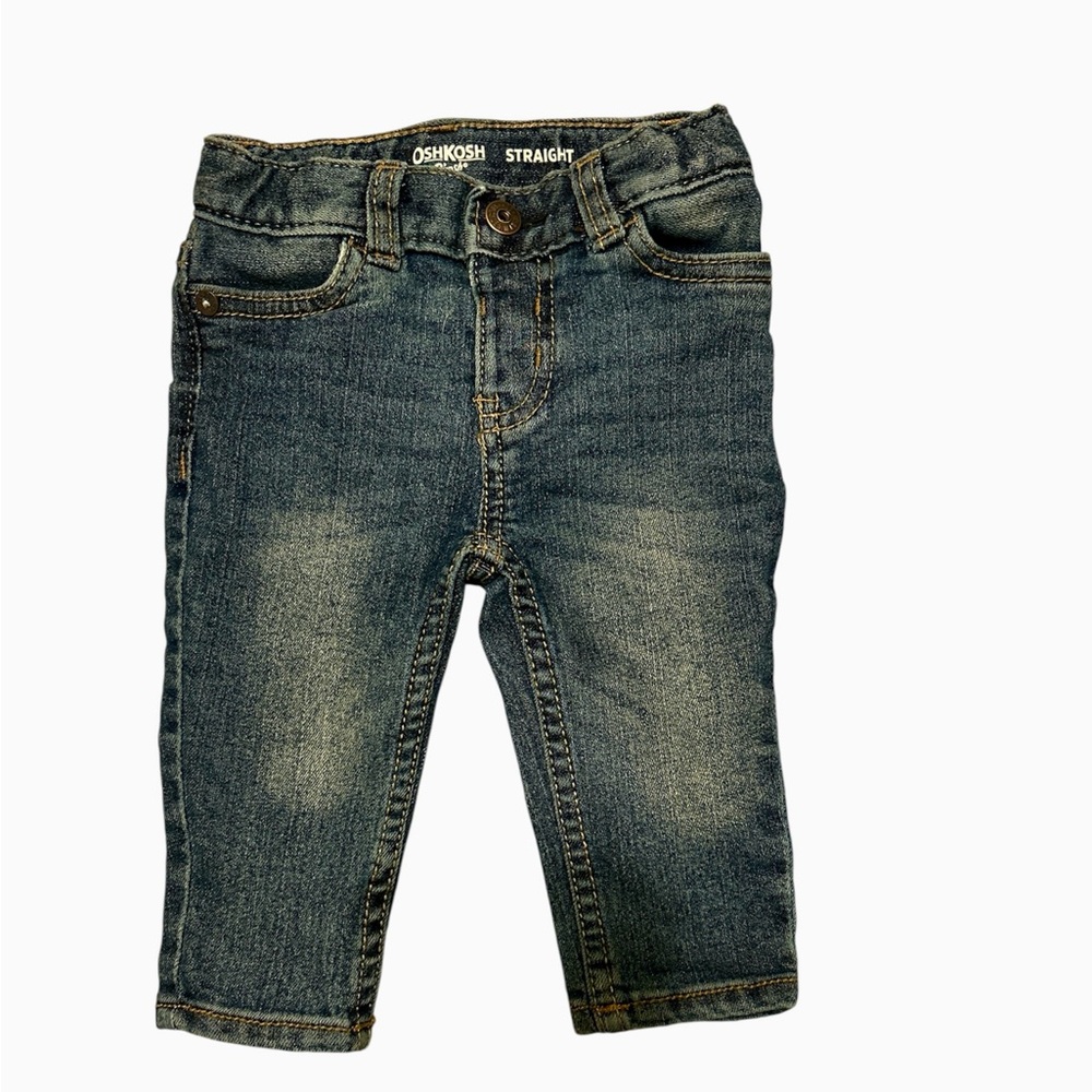 Oshkosh b’gosh straight leg denim jeans size 6 months infant boy